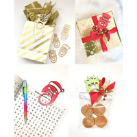 Christmas Spiral Gift Clips (Set of 5) in 2 Sizes - Glowforge
