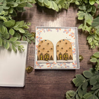 Christmas Town Dangle Earrings - Glowforge