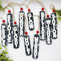 Christmas Word Ornaments (Set of 10) - Collection One - Glowforge