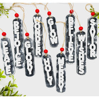 Christmas Word Ornaments (Set of 10) - Collection One - Glowforge