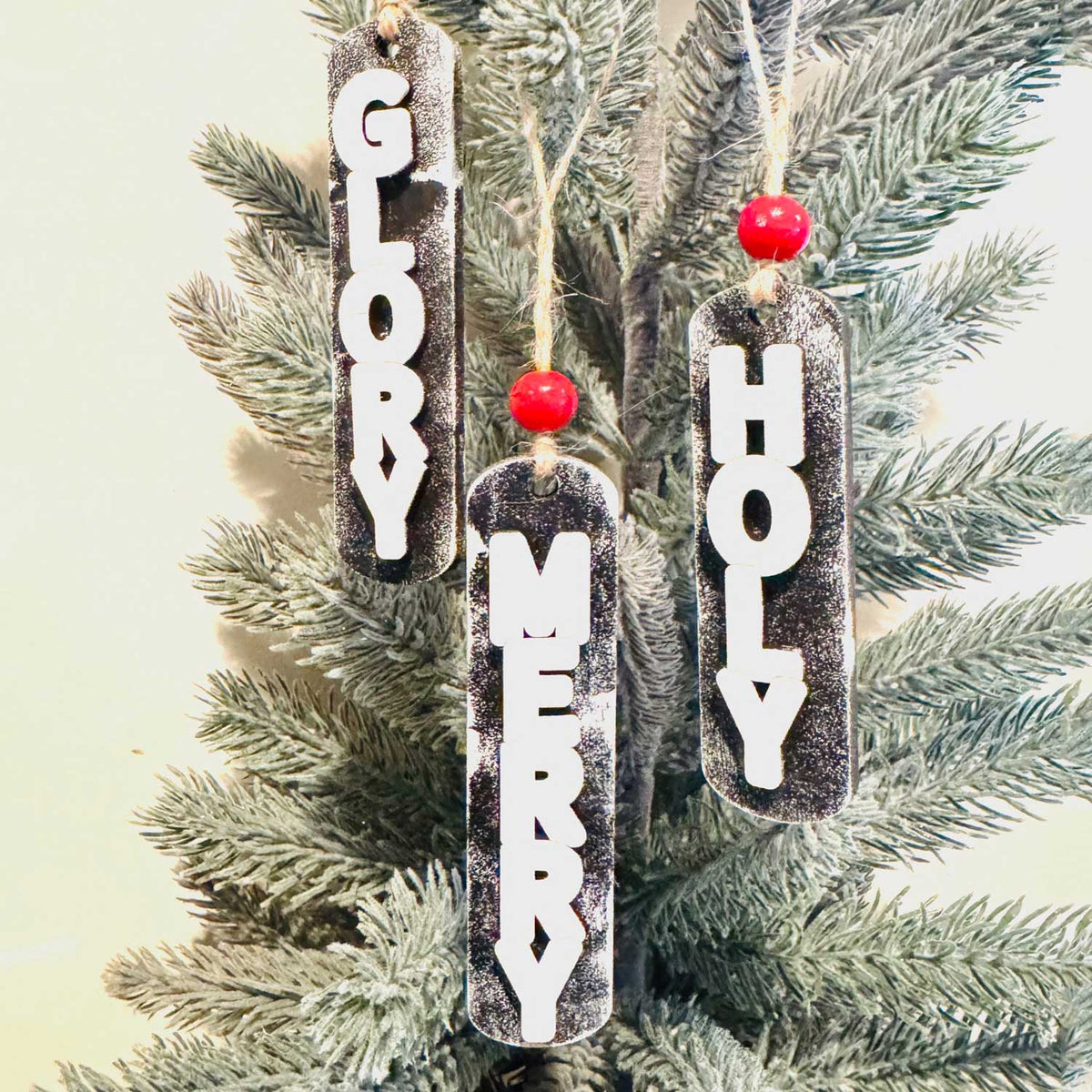Christmas Word Ornaments (Set of 10) - Collection One - Glowforge