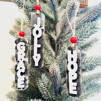 Christmas Word Ornaments (Set of 10) – Collection Two - Glowforge