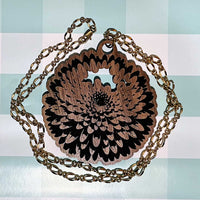 Chrysanthemum Necklace Pendant - Glowforge
