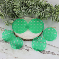 Circle Earrings with Shamrock Rattan Pattern - St. Patrick's Day Earrings (Set of 3 Sizes) - Glowforge