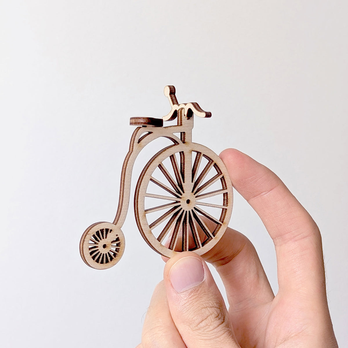 Circus Bicycle Miniature – Vintage-Style Display Model with Stand - Glowforge