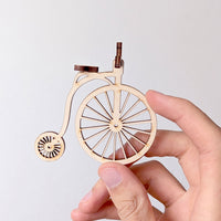 Circus Bicycle Miniature – Vintage-Style Display Model with Stand - Glowforge
