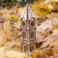 Clock Tower -Tiny Fantasy Building Miniature for Decor or Diorama - Glowforge