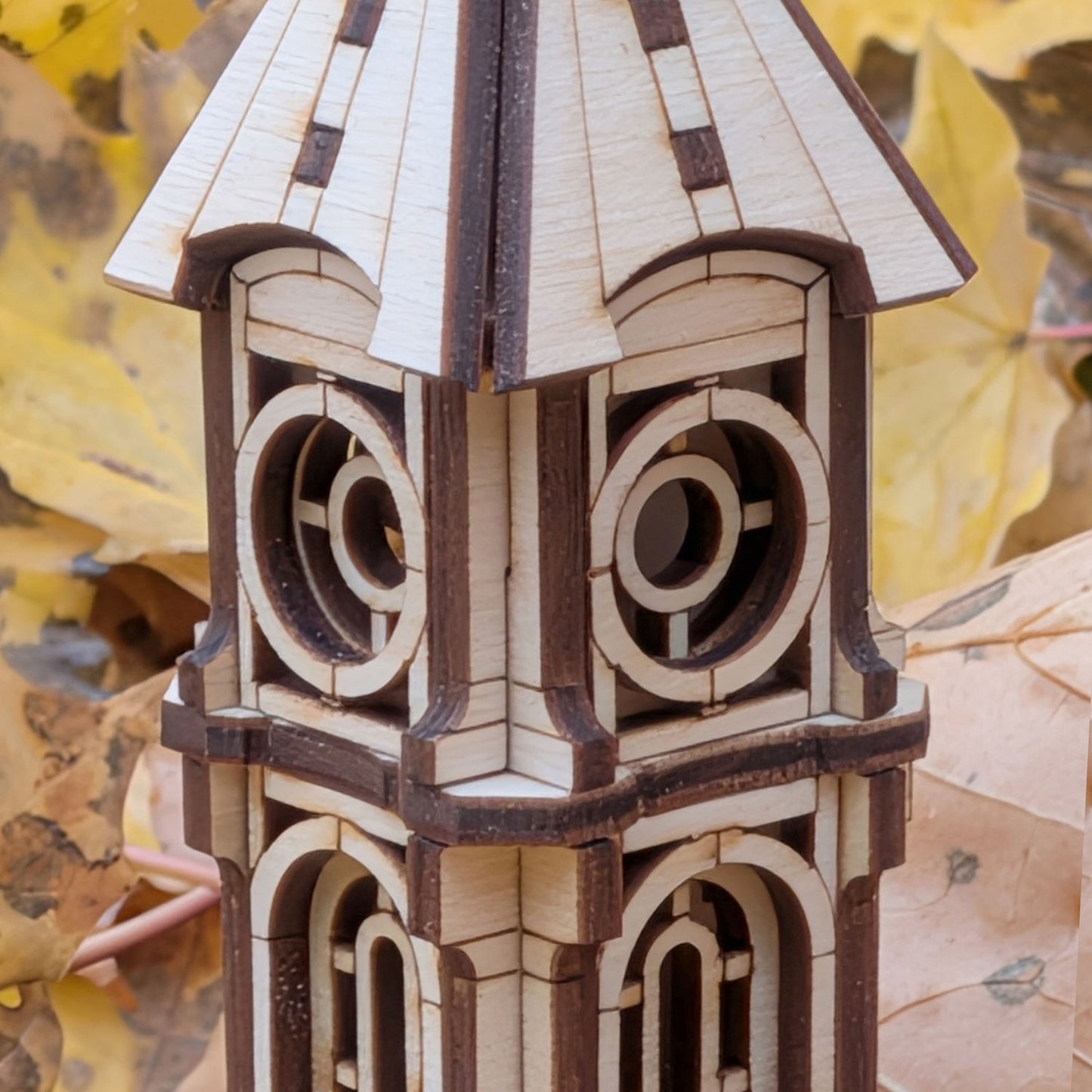 Clock Tower -Tiny Fantasy Building Miniature for Decor or Diorama - Glowforge