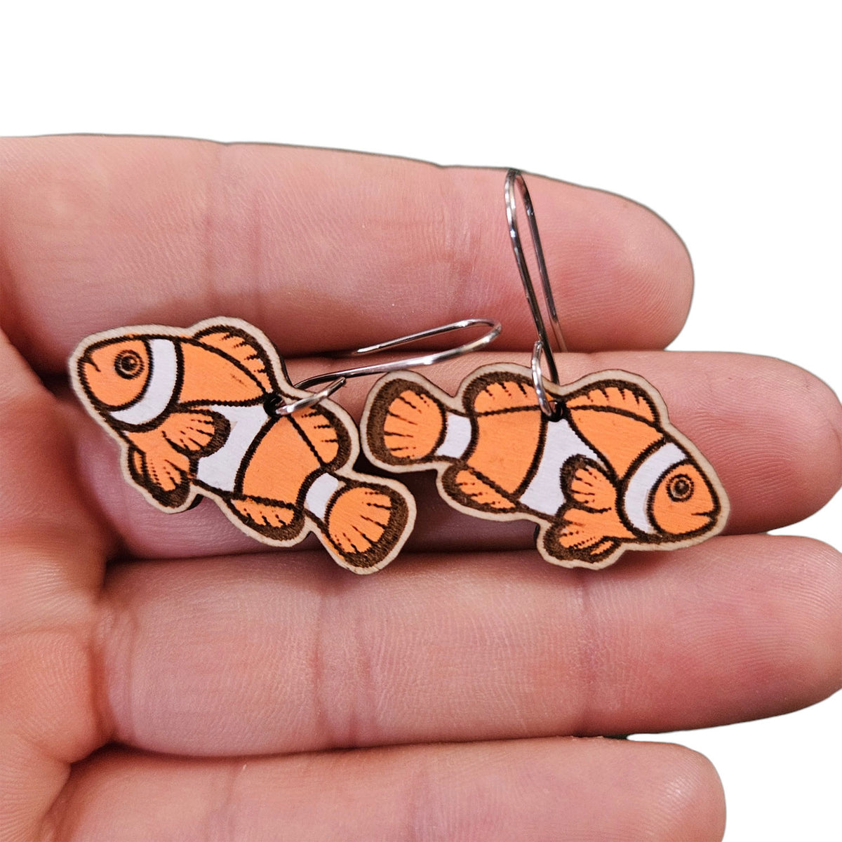 Clownfish Earrings - Glowforge
