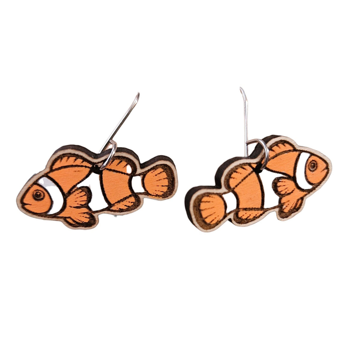 Clownfish Earrings - Glowforge
