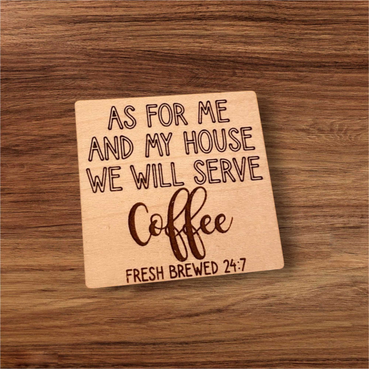 Coffee Bar Shelf Sitter Home Decor Sign - Glowforge