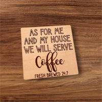 Coffee Bar Shelf Sitter Home Decor Sign - Glowforge