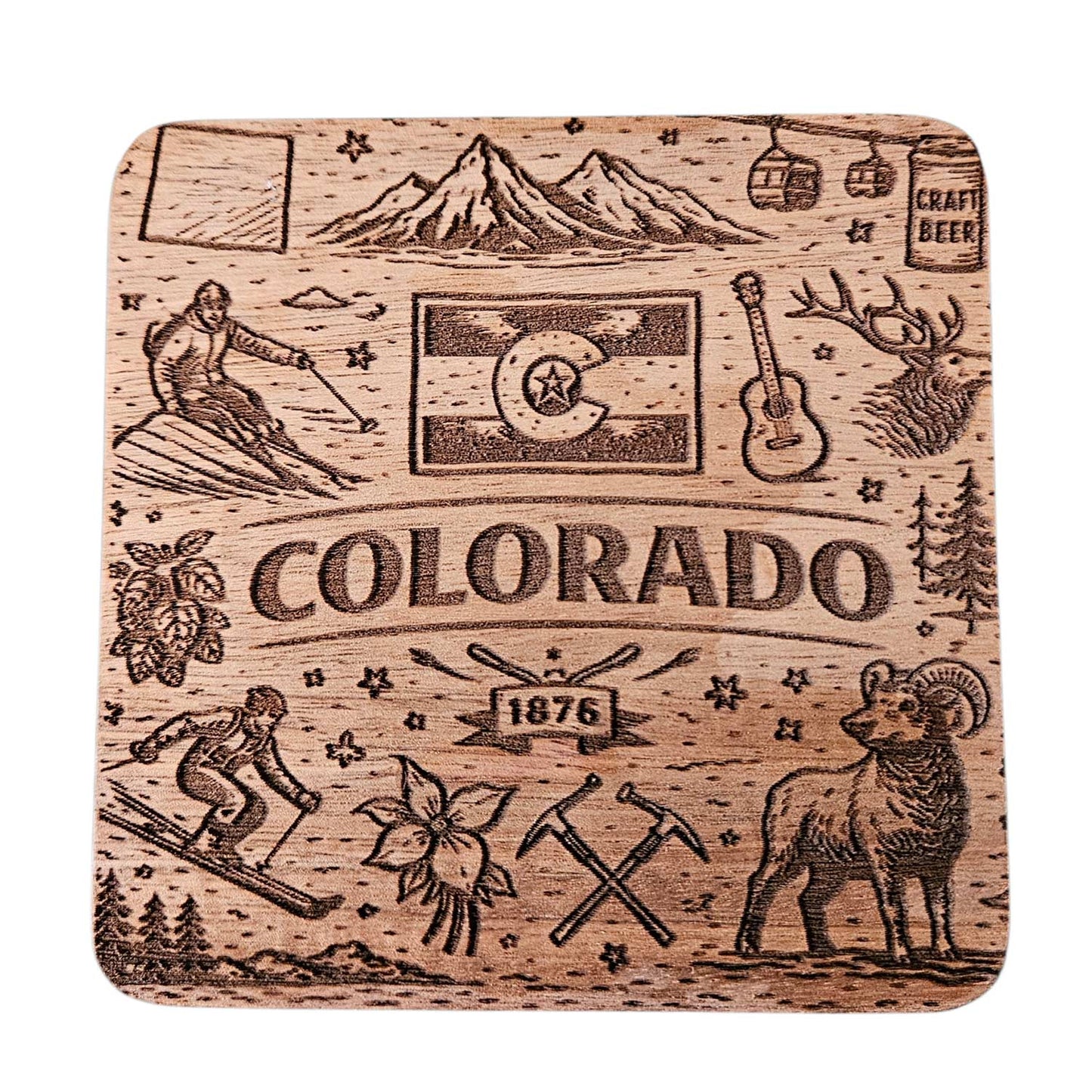 Colorado Coaster Design - Glowforge 
