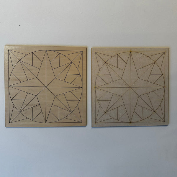 Compass Rose Barn Quilt – Glowforge Shop