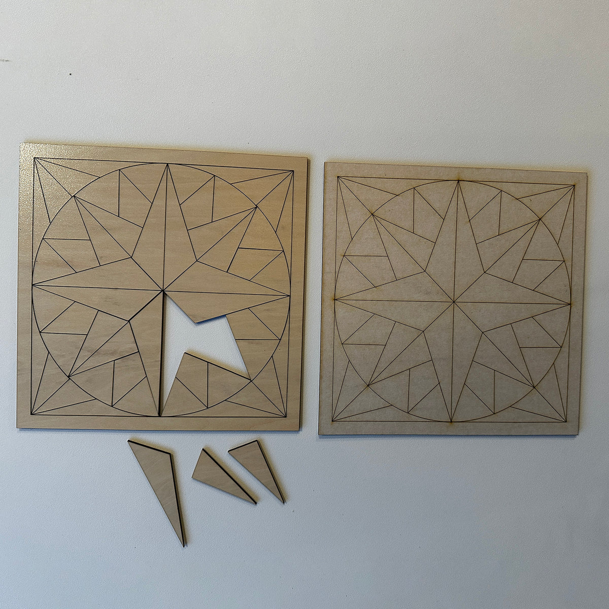 Compass Rose Barn Quilt – Glowforge Shop