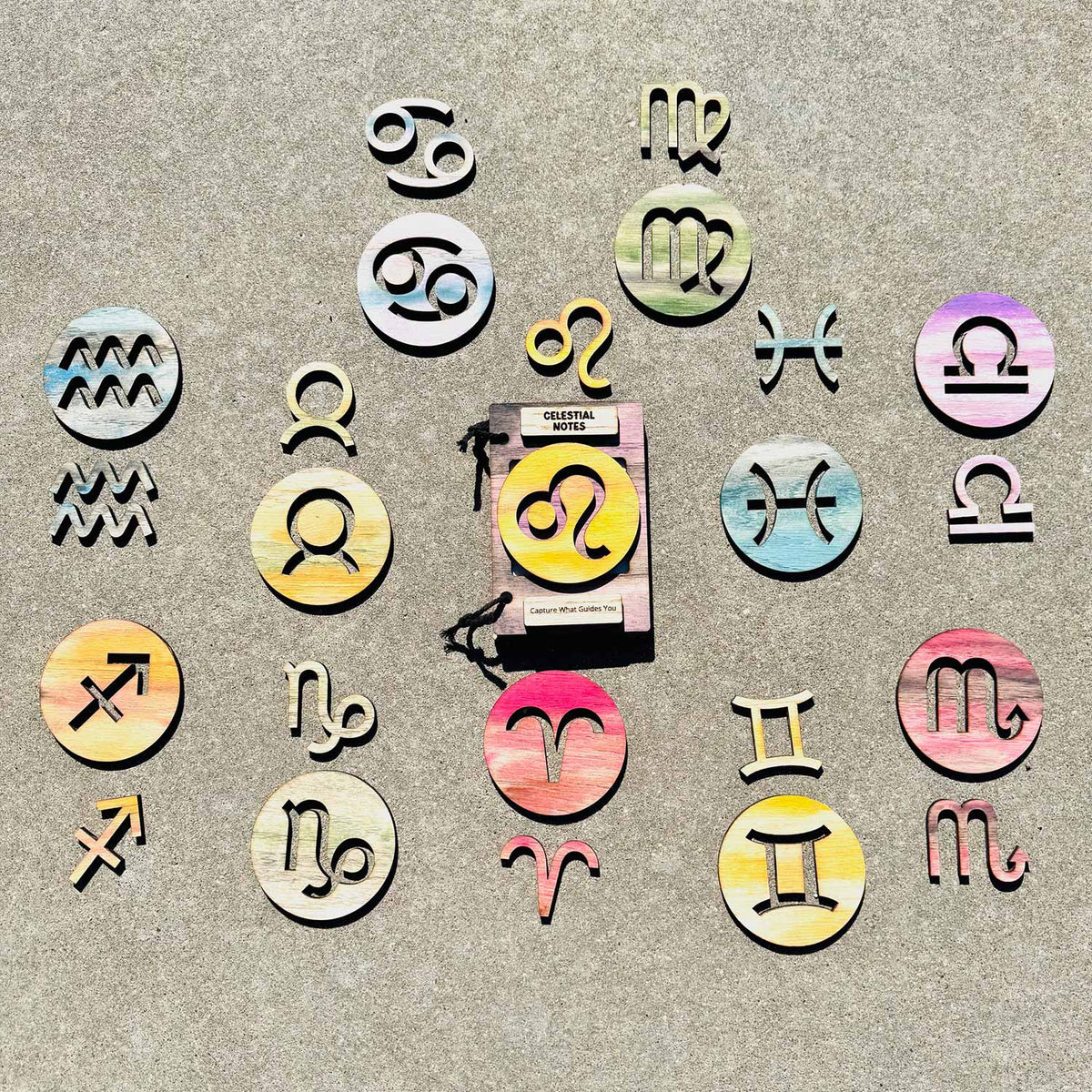 Complete Zodiac 4x6 Pocket Notebook Cover (Set of 12) Signs - Glowforge