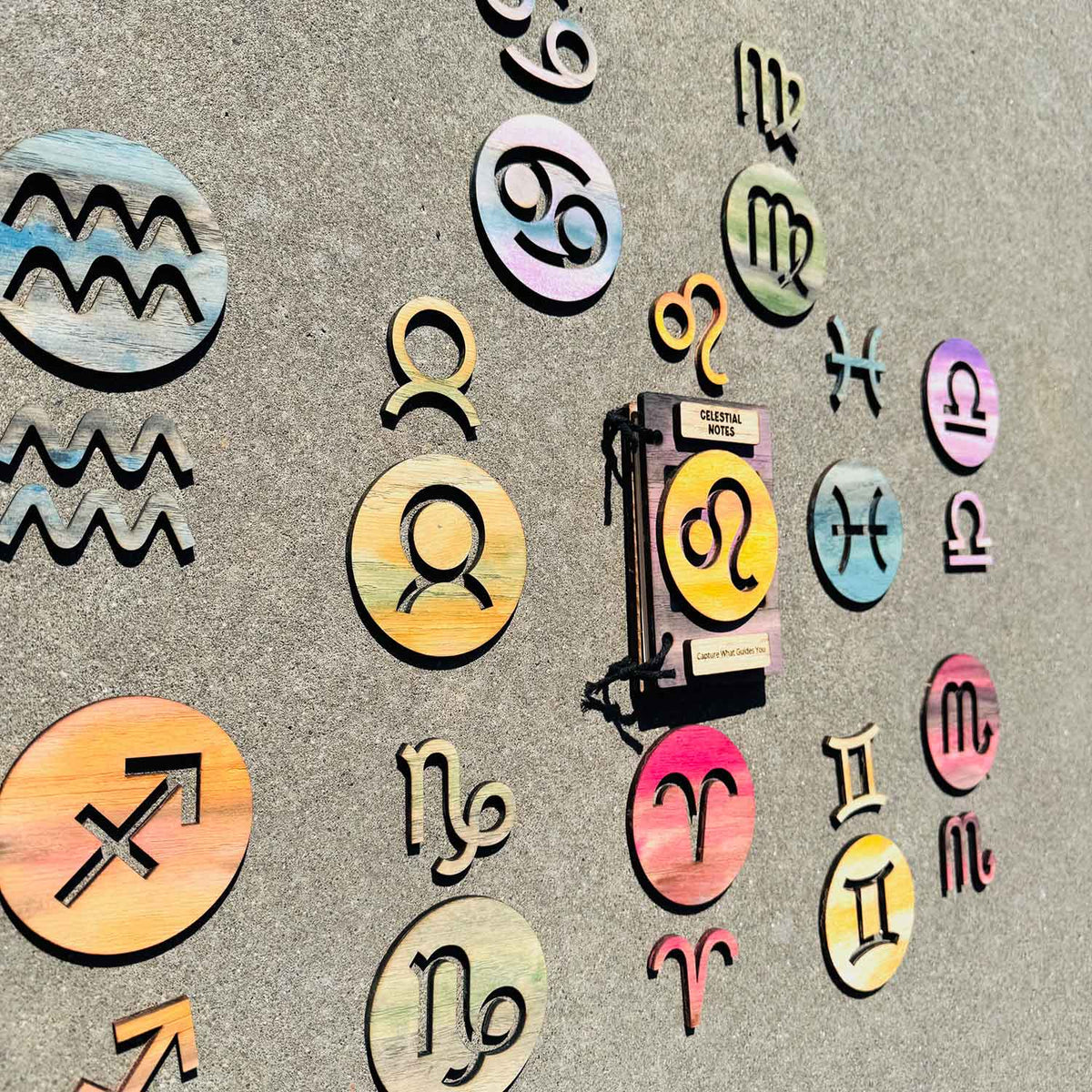 Complete Zodiac 4x6 Pocket Notebook Cover (Set of 12) Signs - Glowforge