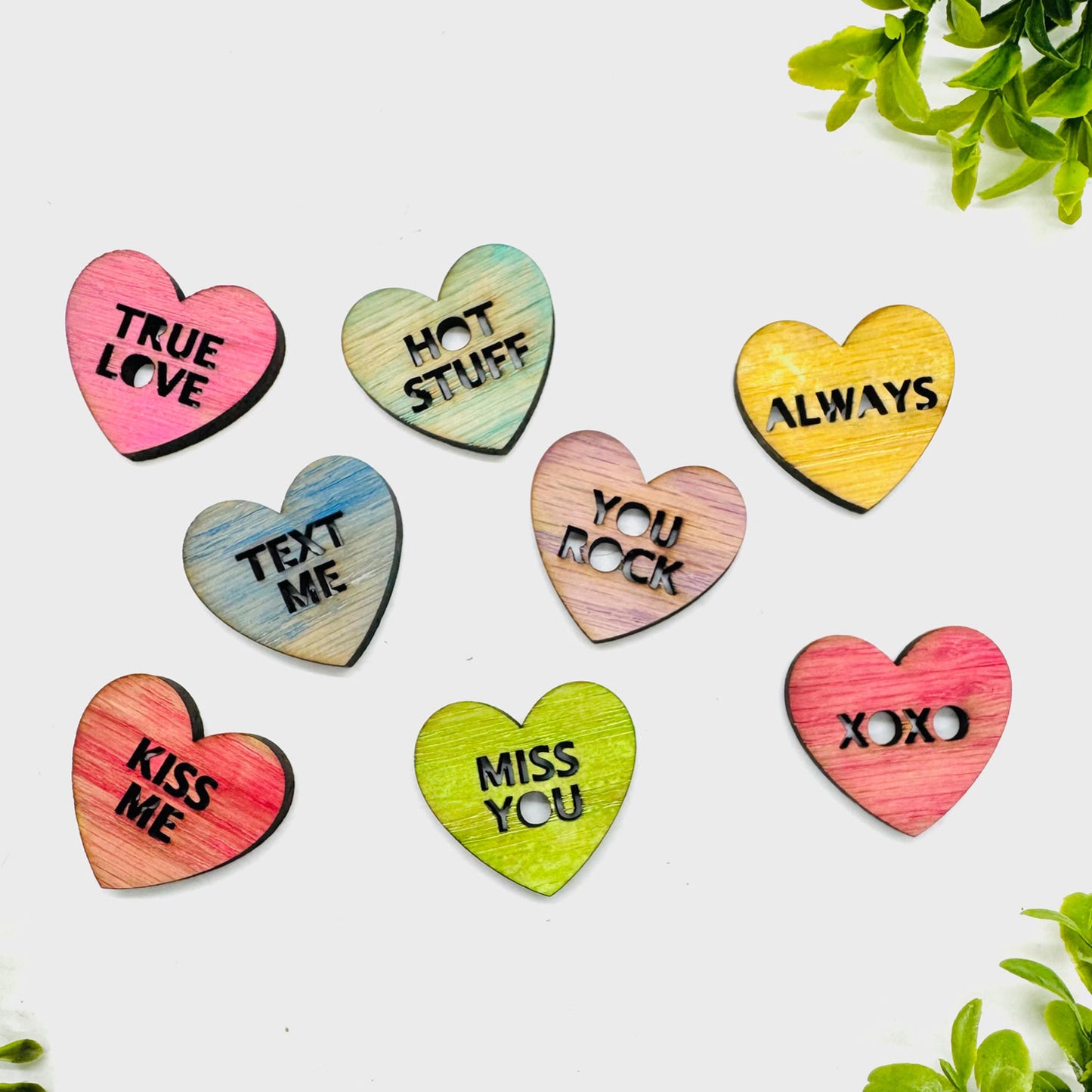 Conversation Heart Cutout Collection (Set of 18) - Glowforge