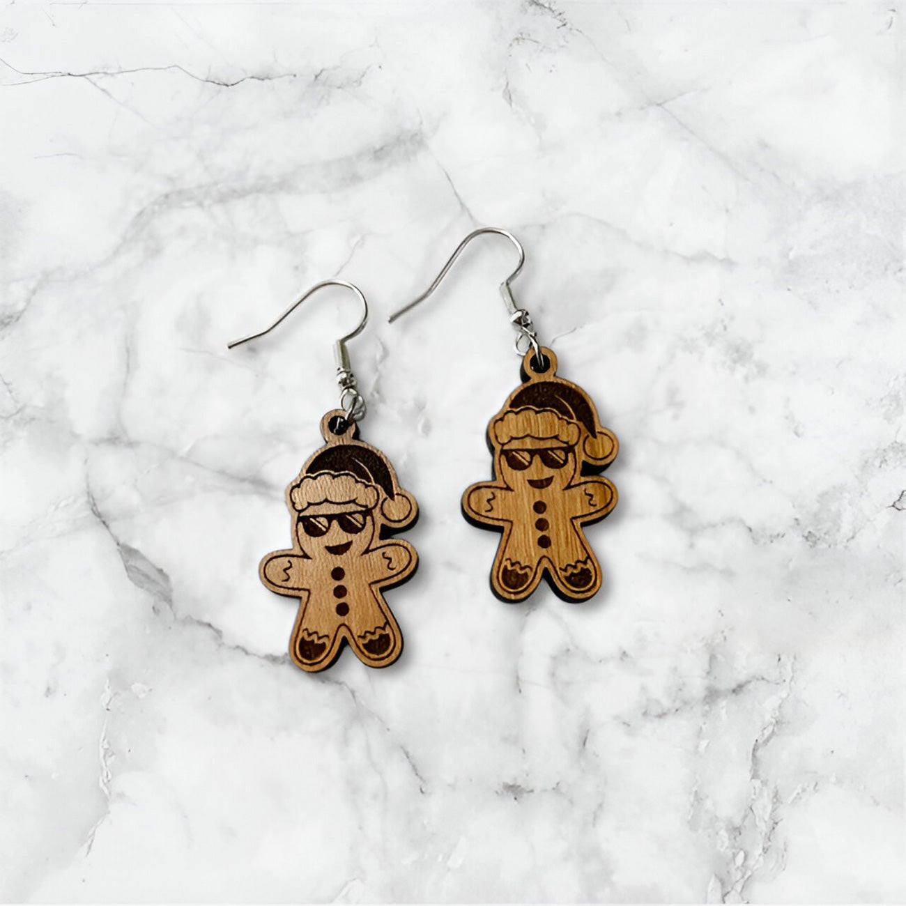 Cool Gingerbread Rizz Earrings - Glowforge