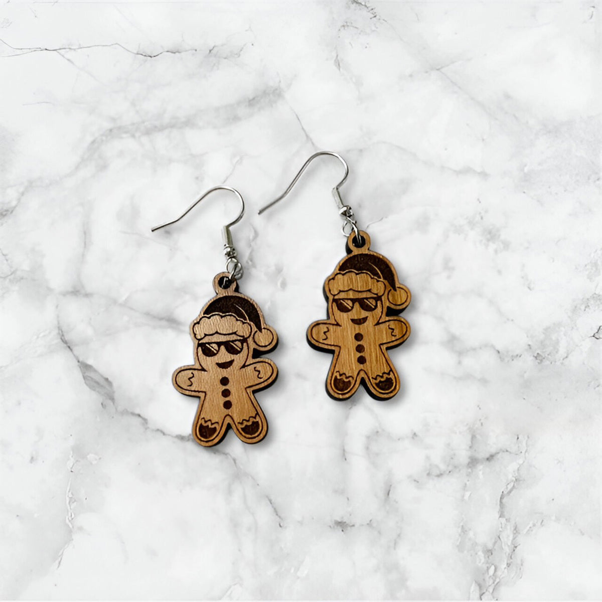 Cool Gingerbread Rizz Earrings - Glowforge