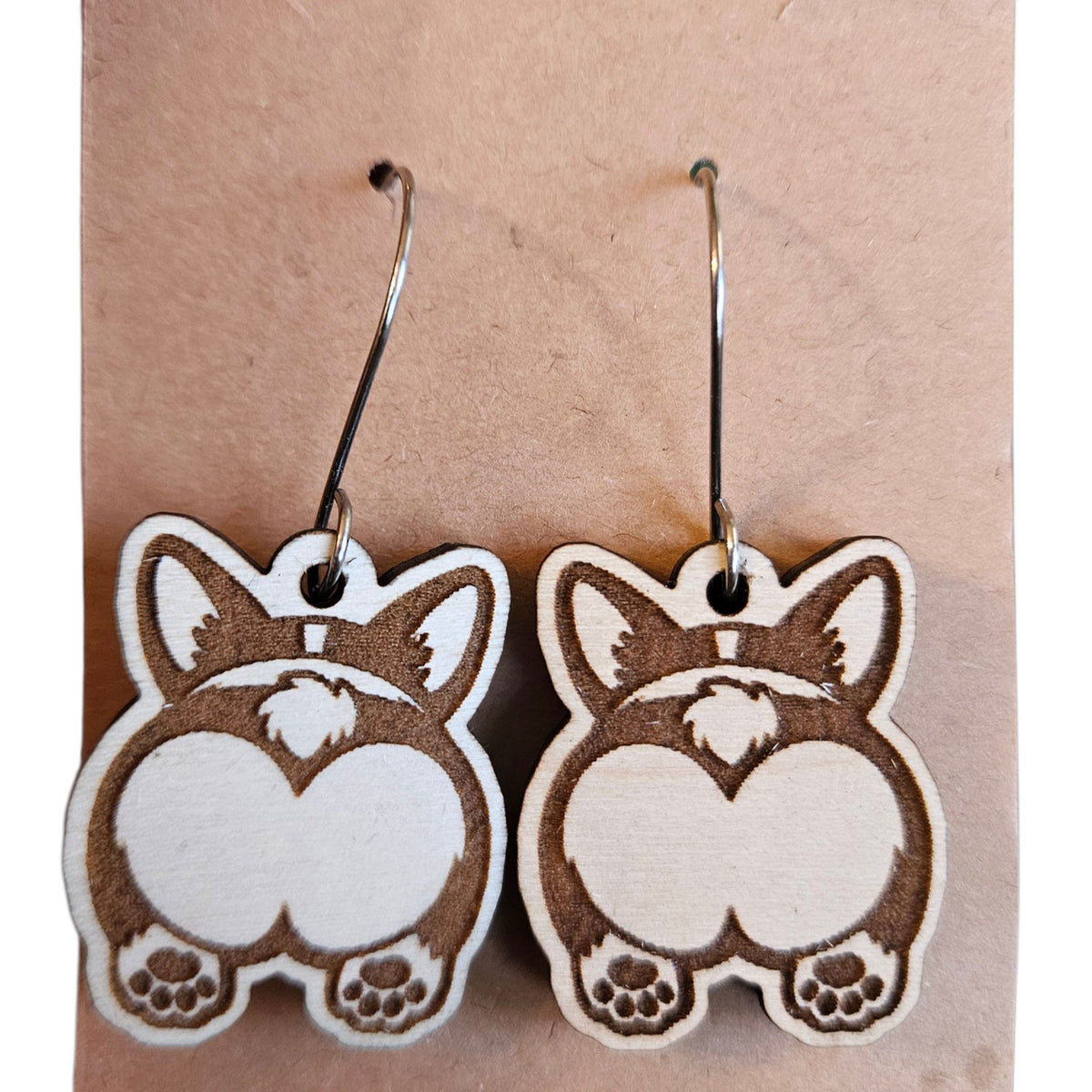 Corgi Butt Earrings - Glowforge
