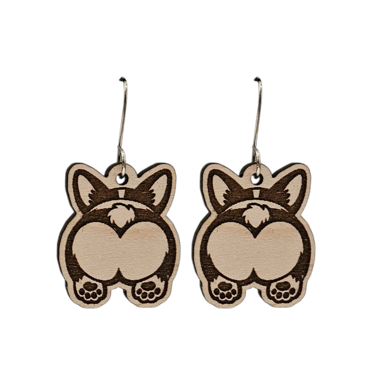 Corgi Butt Earrings - Glowforge