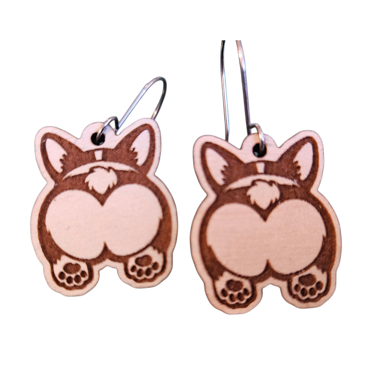 Corgi Butt Earrings - Glowforge