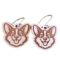 Corgi Face Earrings - Glowforge