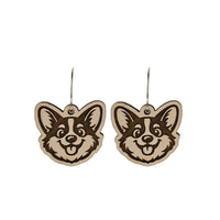 Corgi Face Earrings - Glowforge