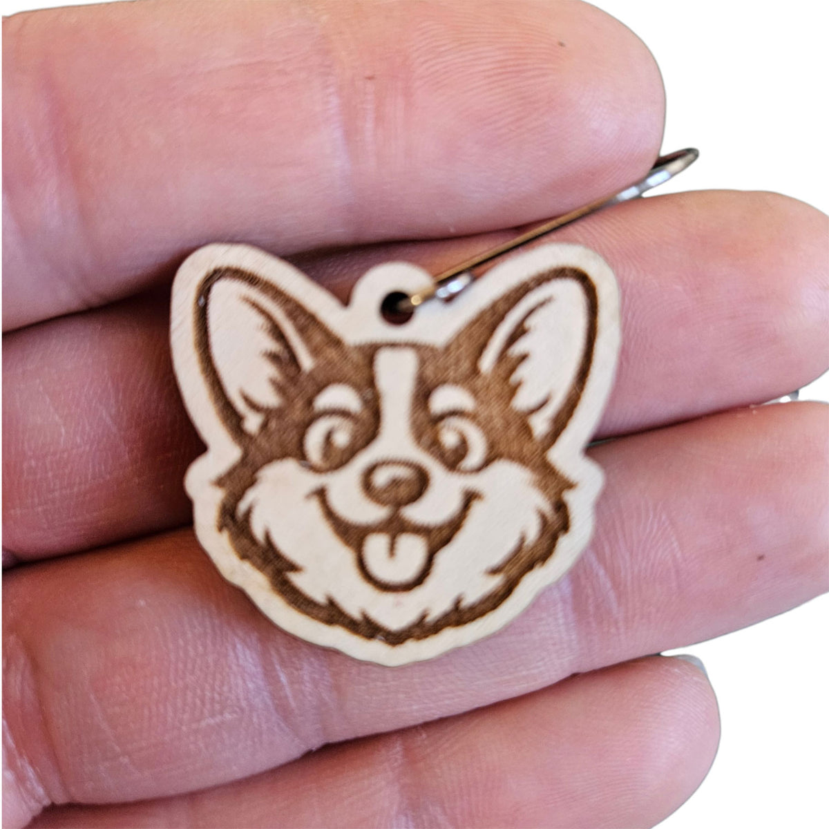 Corgi Face Earrings - Glowforge