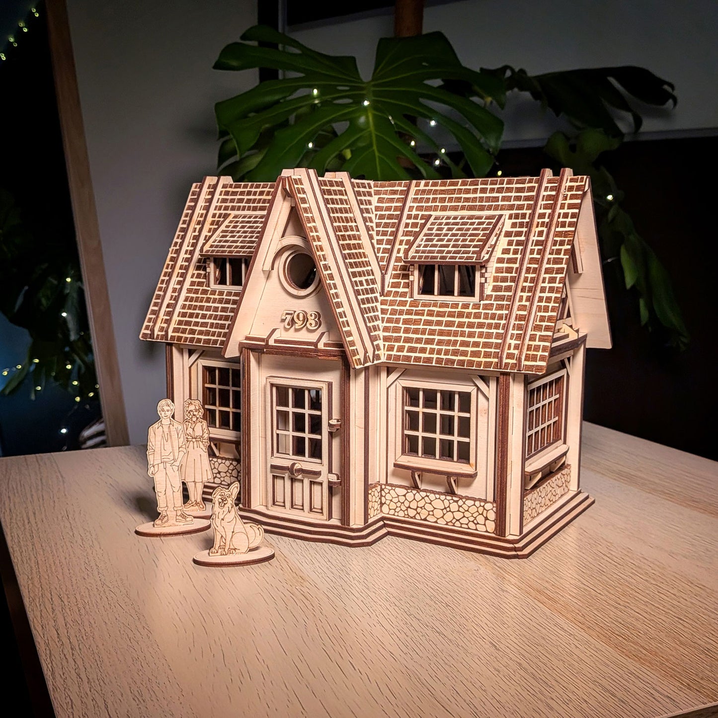 Country Dollhouse with Doll Furniture, Figures & Opening Parts - Glowforge