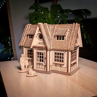 Country Dollhouse with Doll Furniture, Figures & Opening Parts - Glowforge