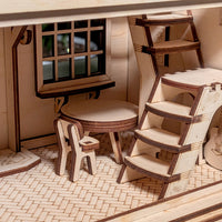 Country Dollhouse with Doll Furniture, Figures & Opening Parts - Glowforge