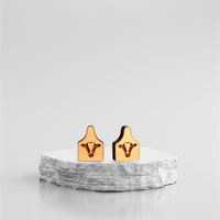 Cow Tag Farm Stud Earrings- Glowforge