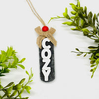 Cozy Christmas Car Charm - Glowforge
