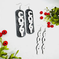 Cozy Christmas Earrings (Set of 2) - Glowforge