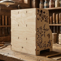Craft Organizer Shelf - Desk Storage with Drawers - Glowforge