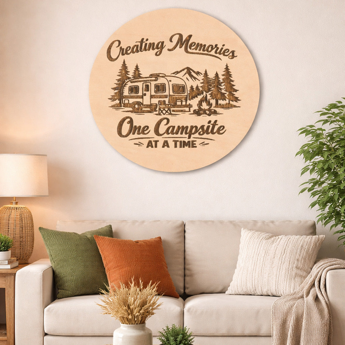 Creating Memories One Campsite At A Time Sign - Glowforge
