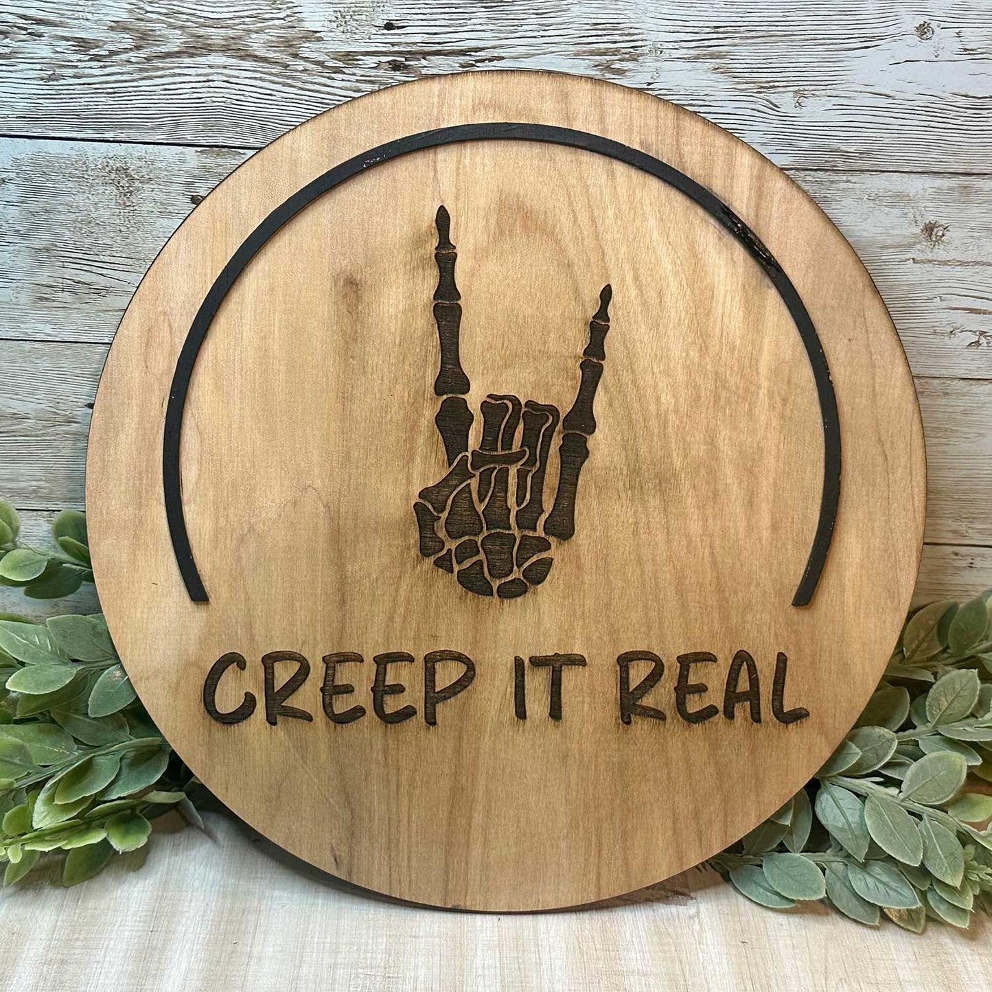 Creep It Real Halloween Door Sign - Glowforge