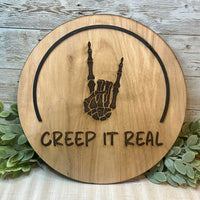 Creep It Real Halloween Door Sign - Glowforge