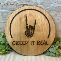 Creep It Real Halloween Door Sign - Glowforge