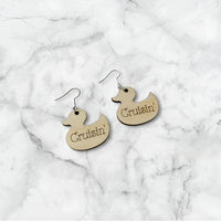 Cruisin' Cruise Duck Earrings - Glowforge