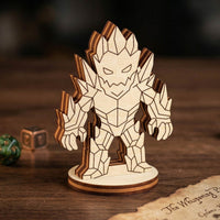 Crystal Golem - Fantasy Stone Guardian, Magical Construct RPG Figurine - Glowforge