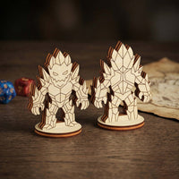 Crystal Golem - Fantasy Stone Guardian, Magical Construct RPG Figurine - Glowforge