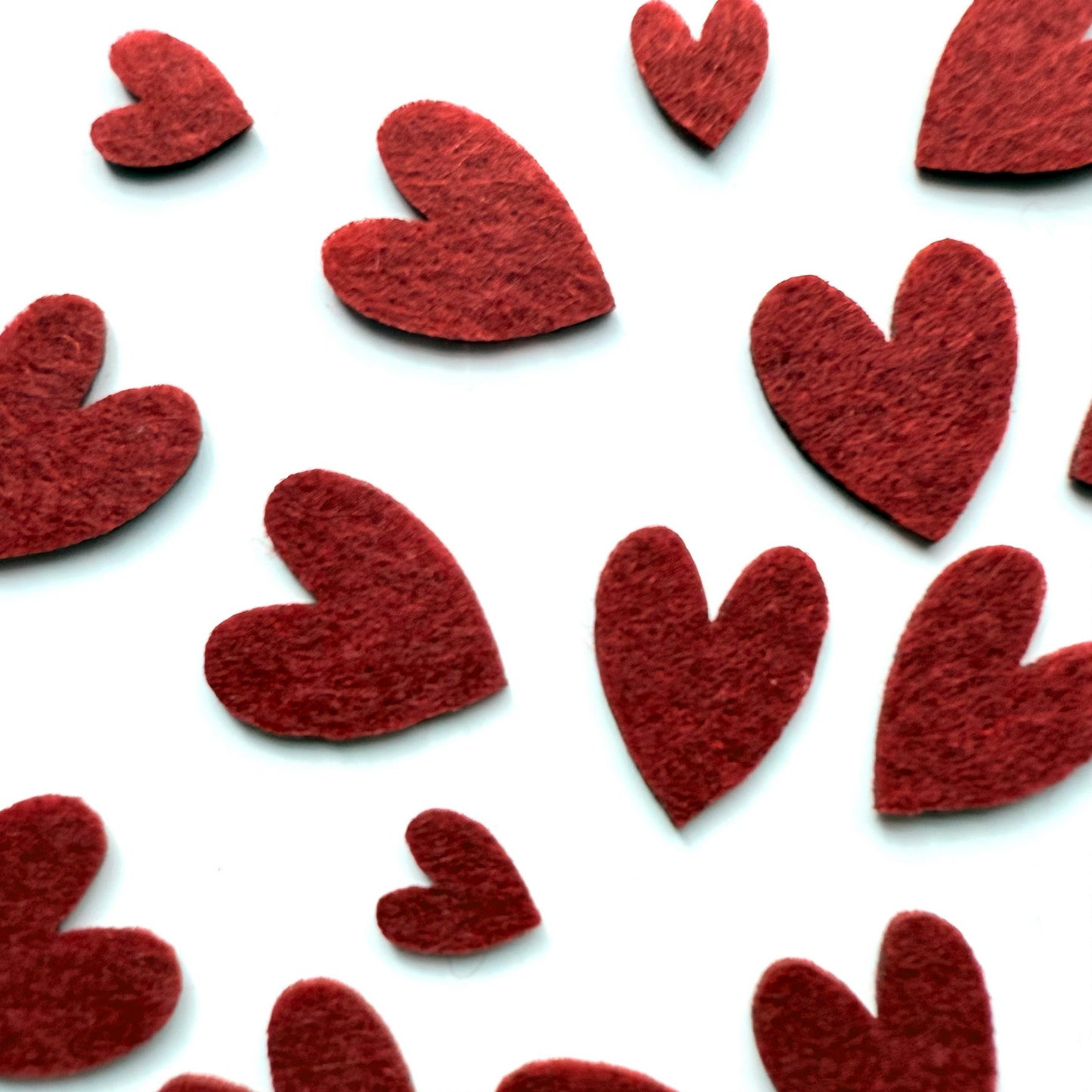 Cursive Felt Love Garland Valentine's Decor With Heart Confetti - Glowforge