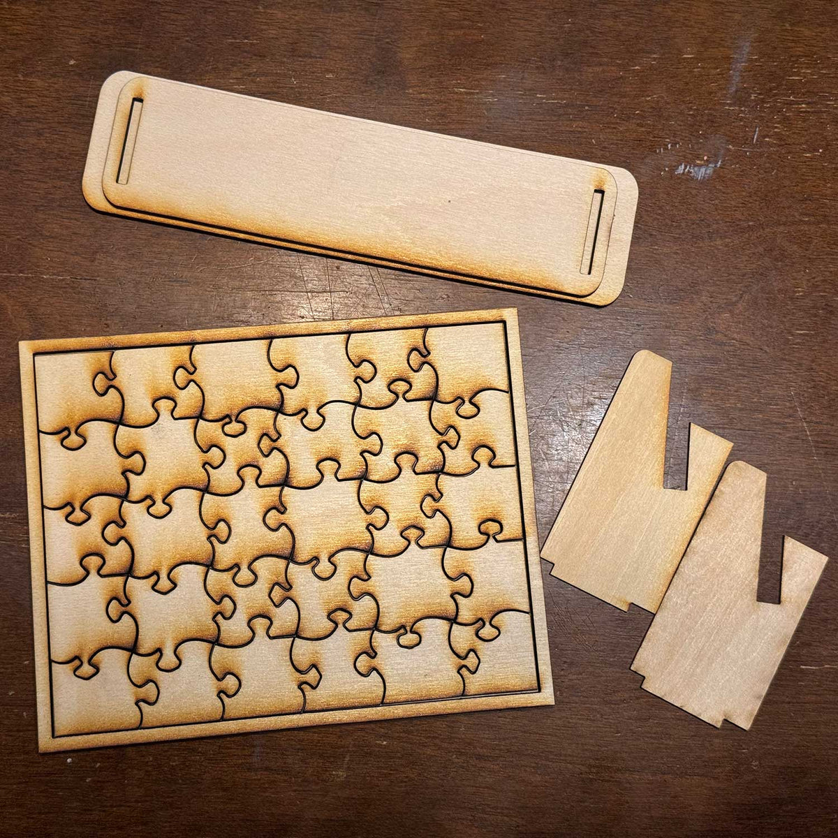 Customizable 5x7 Puzzle with Frame and Stand - Glowforge