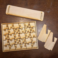 Customizable 5x7 Puzzle with Frame and Stand - Glowforge
