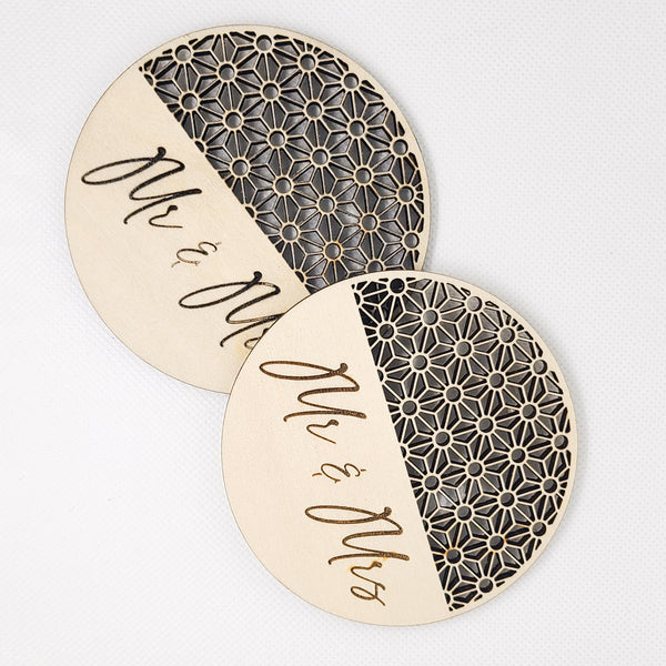 Customizable Asanoha Round Coasters (Set of 4) – Glowforge Shop