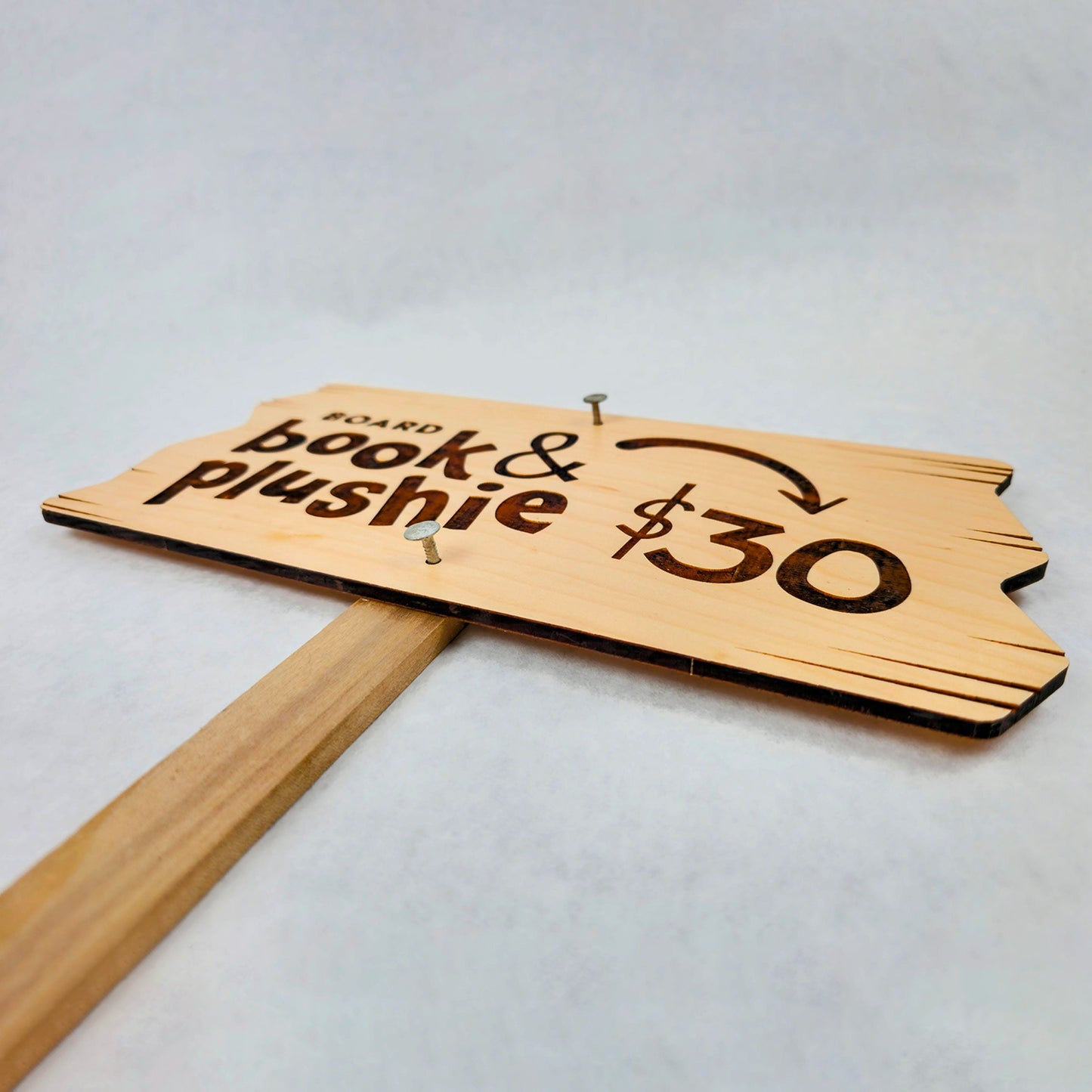Customizable Cartoon Style Wooden Sign - Glowforge
