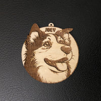 Customizable Collie Dog Keychain - Glowforge